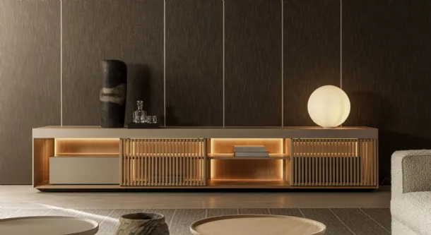 Madia Living Box 01 in lacquered wood by Molteni & C
