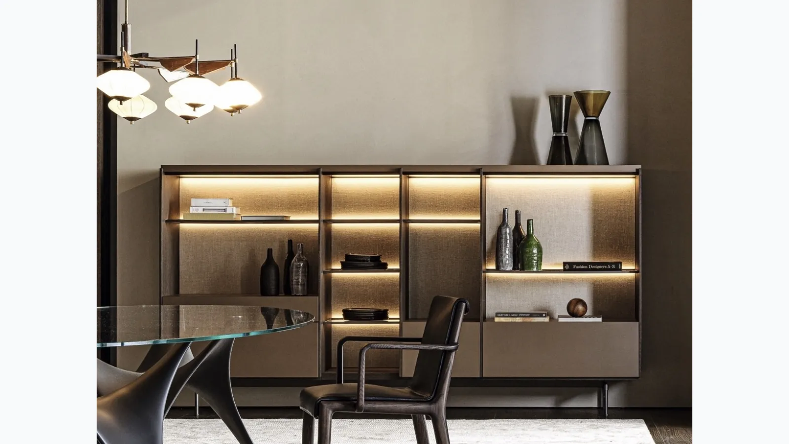 Tall sideboard Logos by Molteni