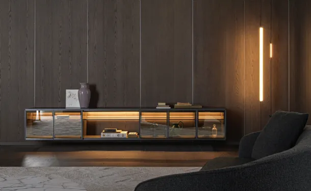 Suspended sideboard Logos by Molteni &