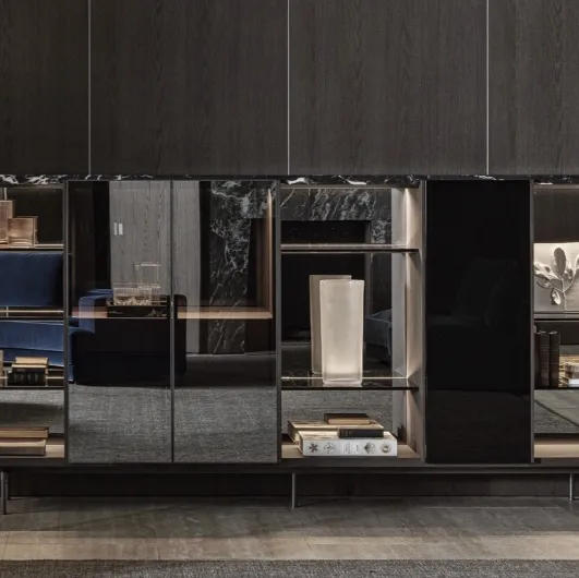 Madia Logos with mirror doors by Molteni & C.