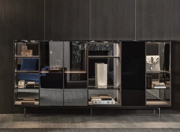 Madia Logos with mirror doors by Molteni & C.