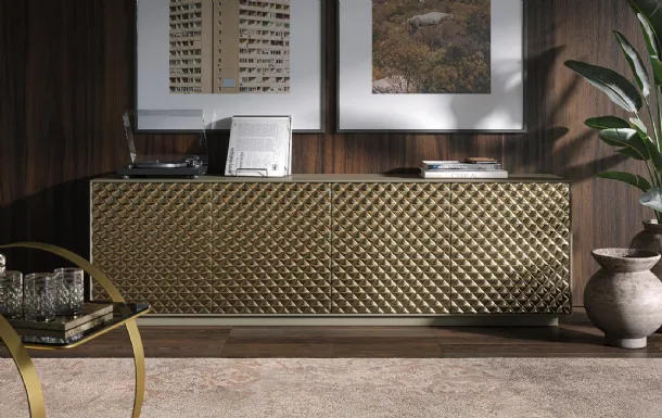 Madia Luce in lacquered wood by Tonin Casa