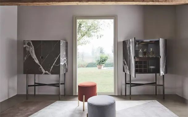 Madison Superior sideboard in SuperMarble by Bontempi.