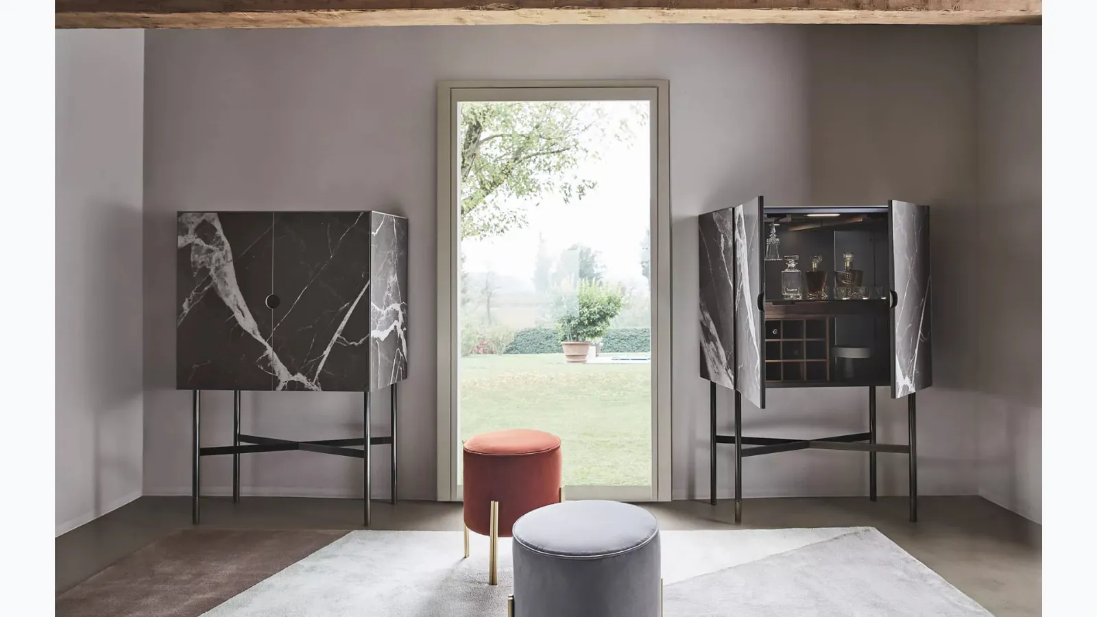 Madison Superior sideboard in SuperMarble by Bontempi.