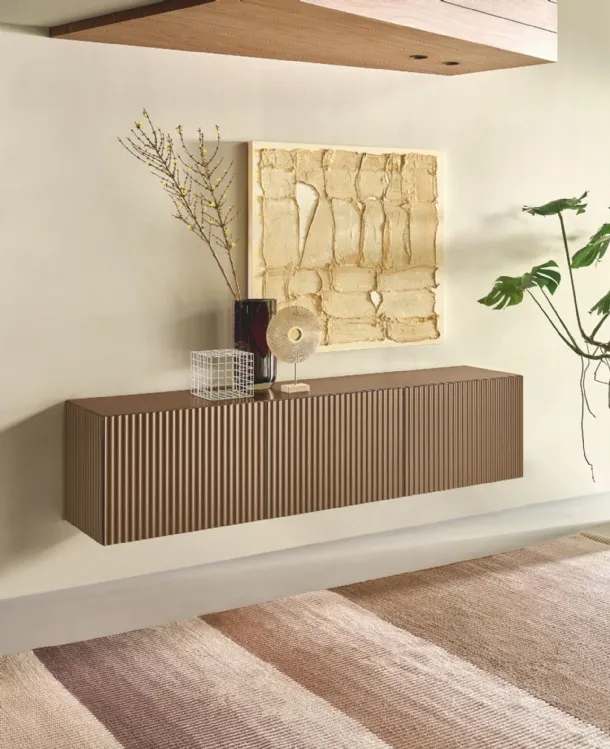 Suspended Wave Sideboard of Reflections