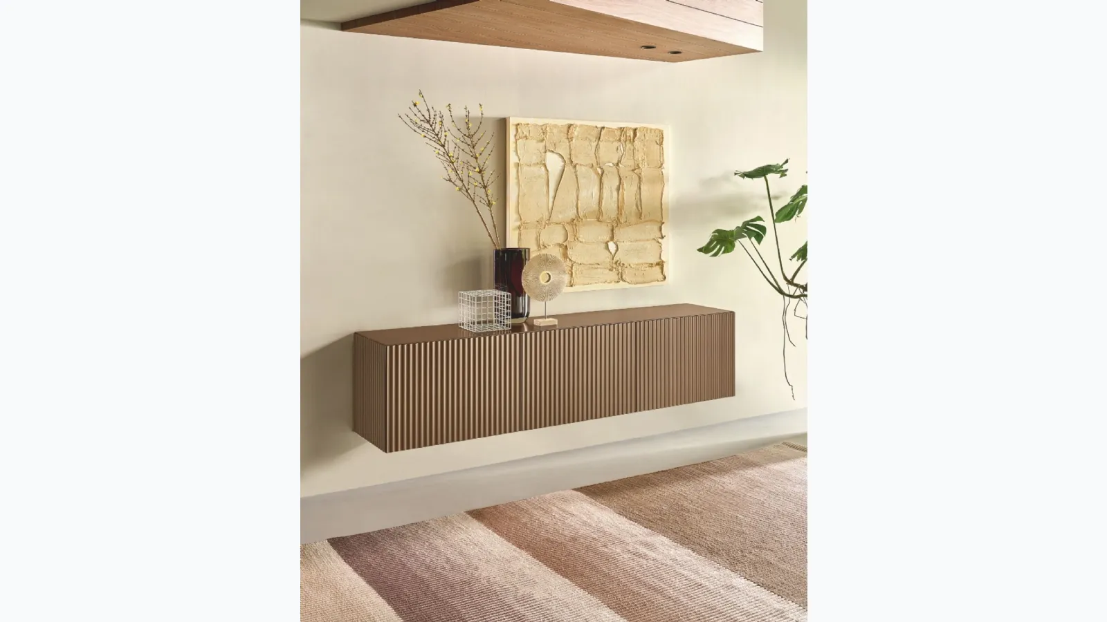 Suspended Wave Sideboard of Reflections