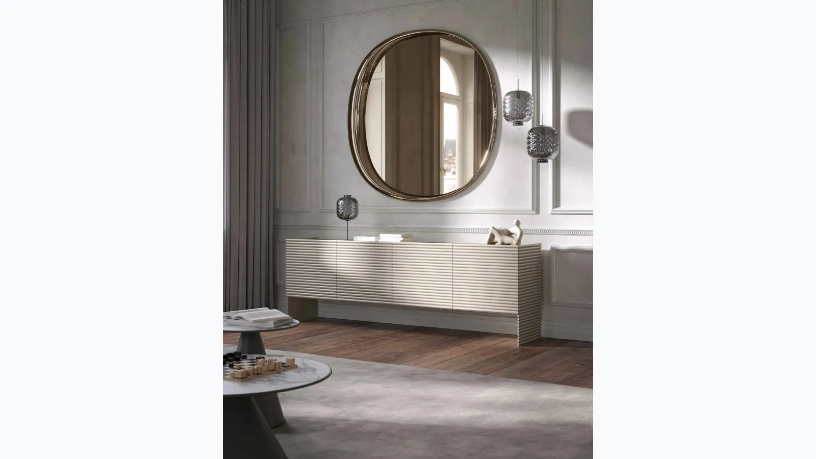 Patsy lacquered wooden sideboard by Tonin Casa