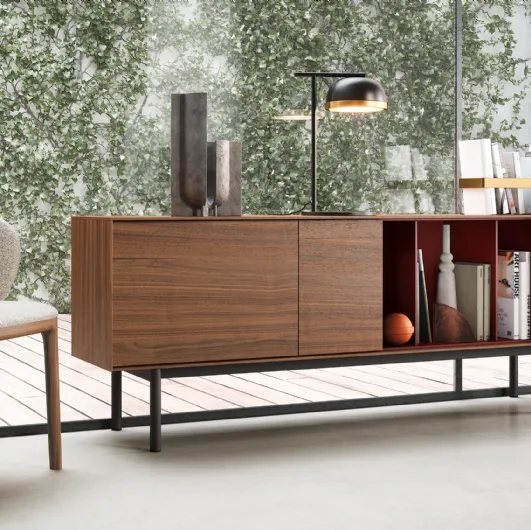Reverse wooden sideboard by Novamobili