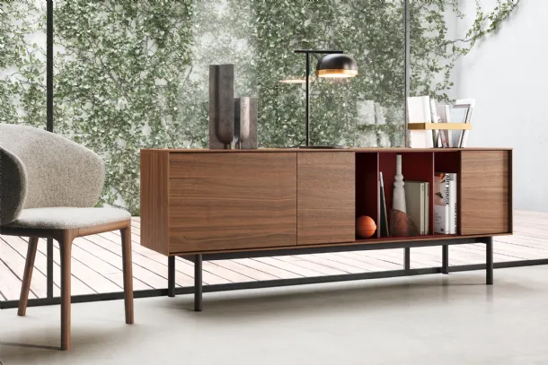 Reverse wooden sideboard by Novamobili