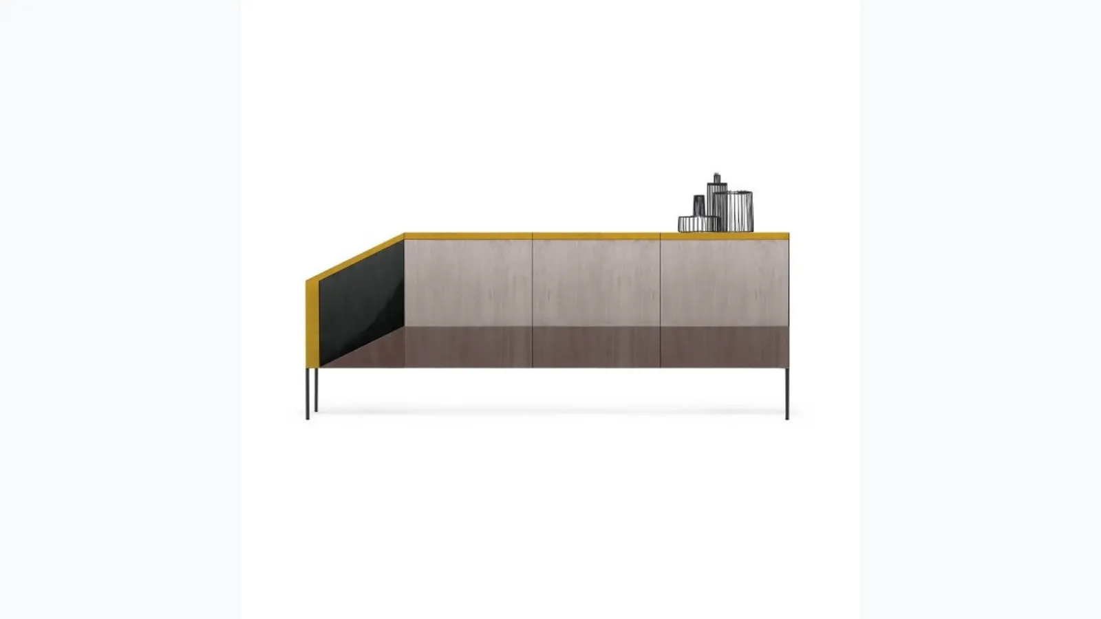 MDF wood veneer design sideboard Portraits by Mogg