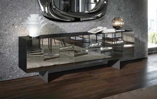 Fused glass sideboard Saffira by Tonin Casa.