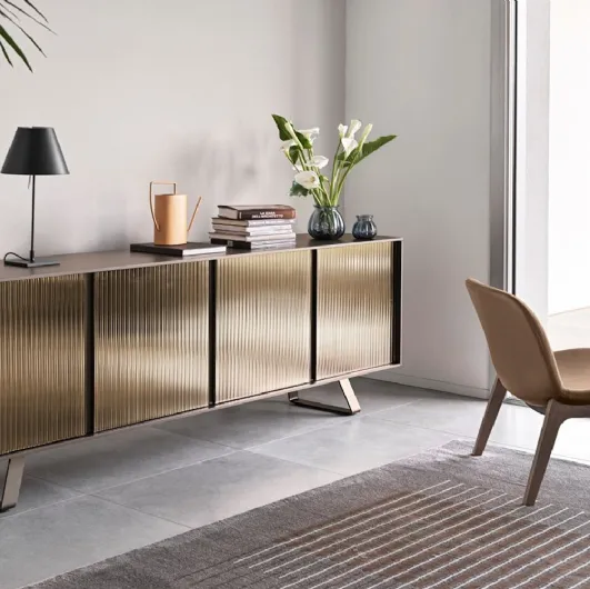 Mirrored glass Secret sideboard by Calligaris.