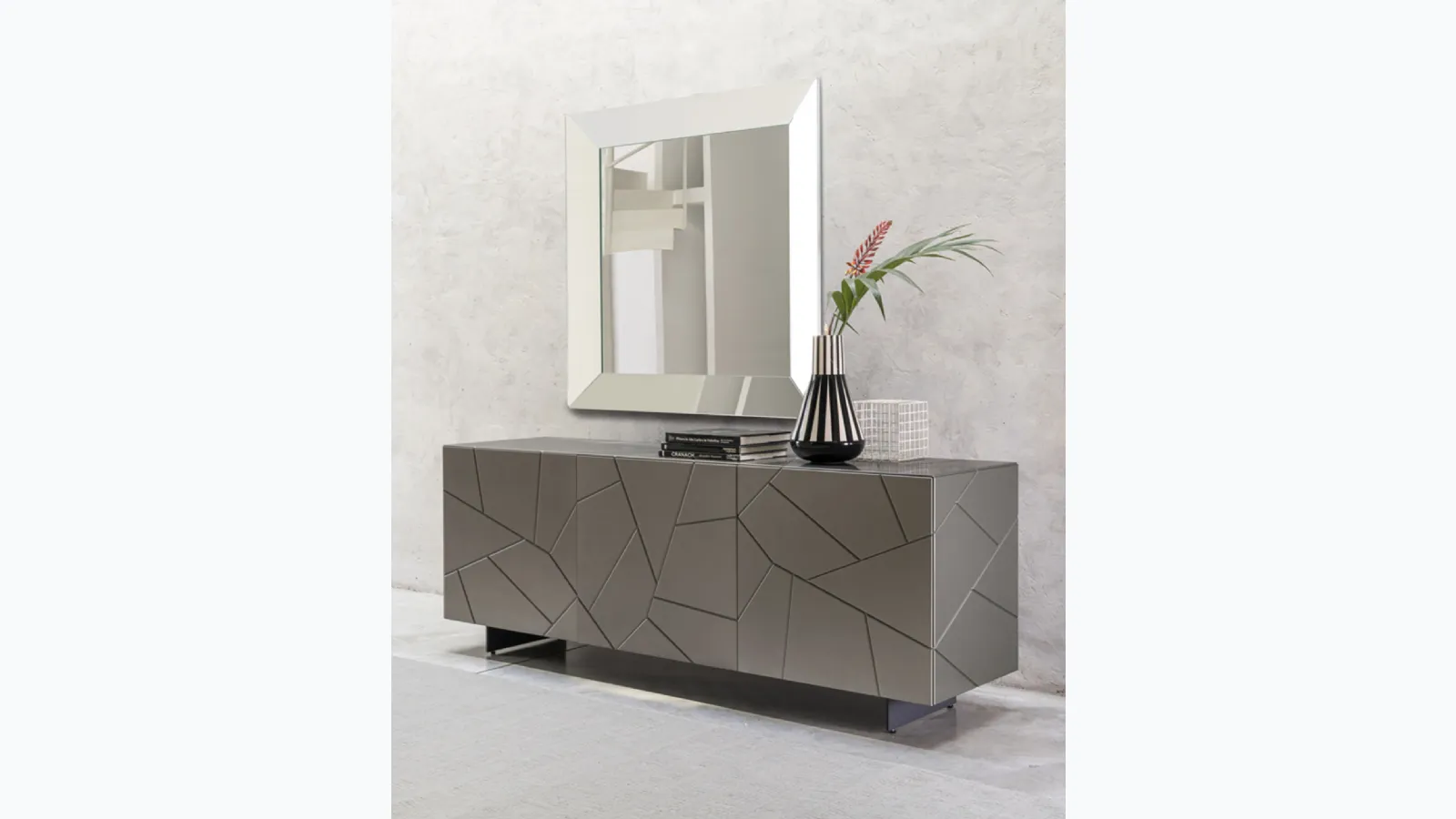 Wooden lacquered sideboard Sign by Riflessi