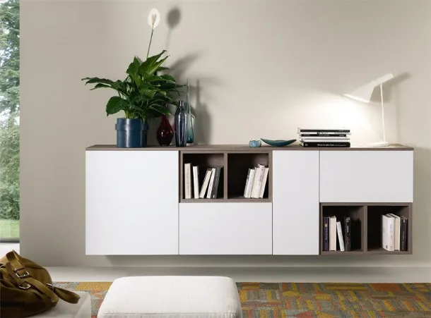Wall-mounted sideboard Spot Irma White of S75