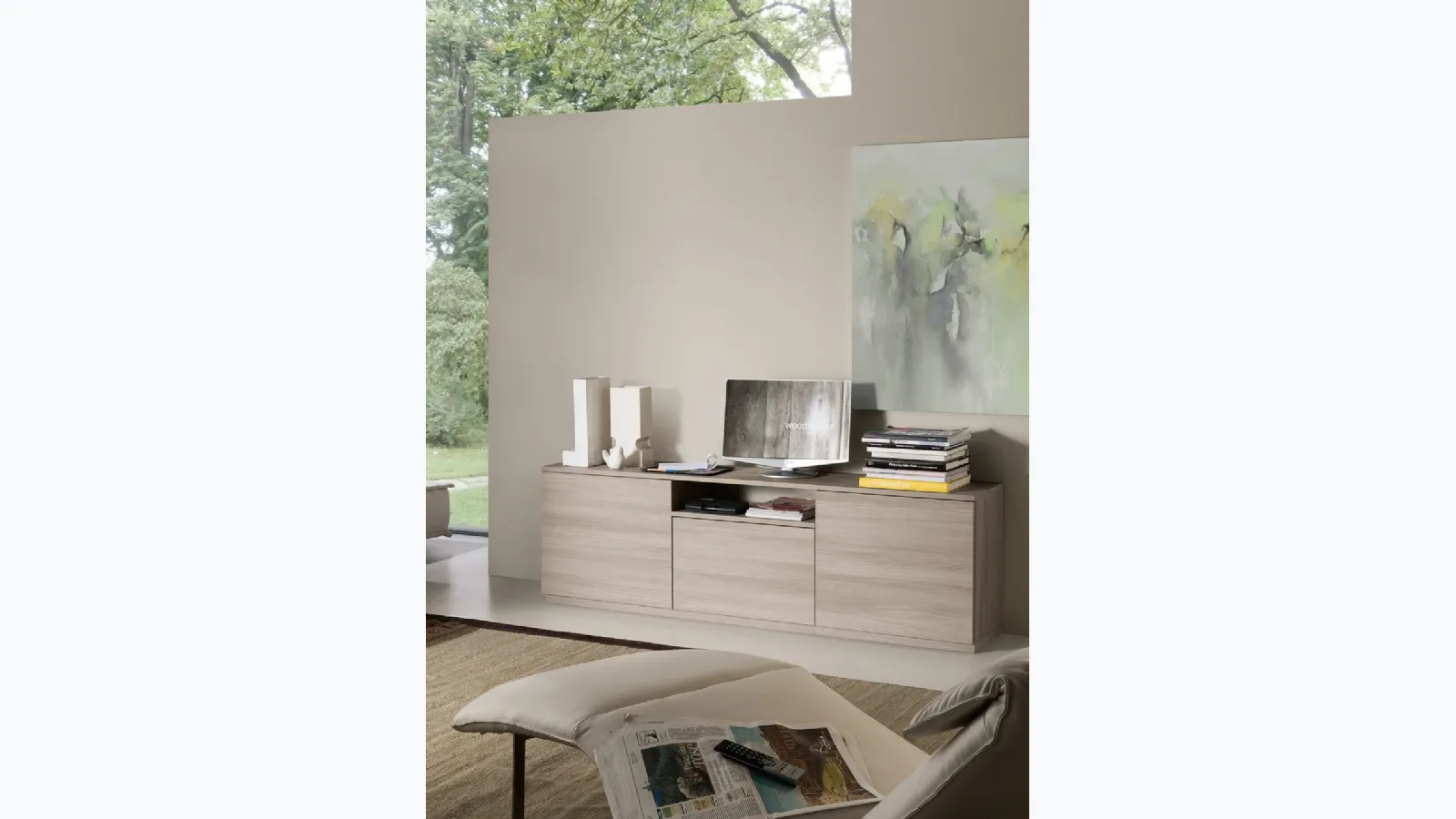 Suspended media unit Spot Irma Olmo Light by S75