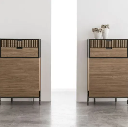 Tomasella's Madia Time H in CDF walnut amber.