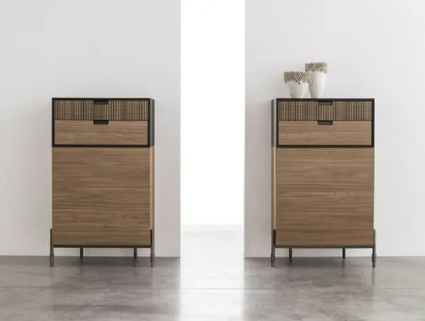 Tomasella's Madia Time H in CDF walnut amber.