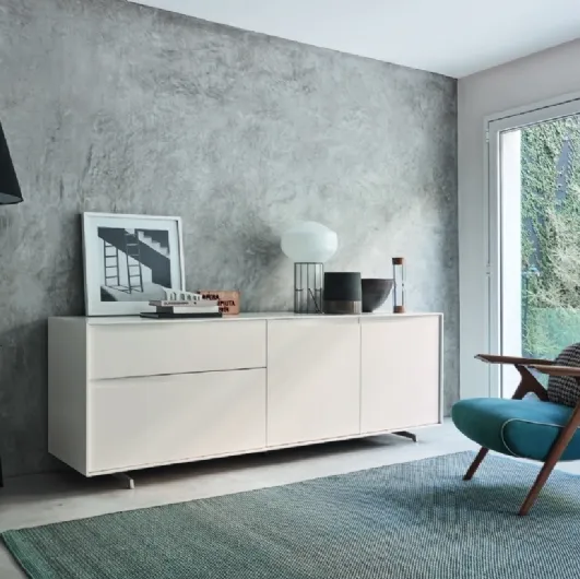 Media Vela 02 in Magnolia lacquer by Sangiacomo