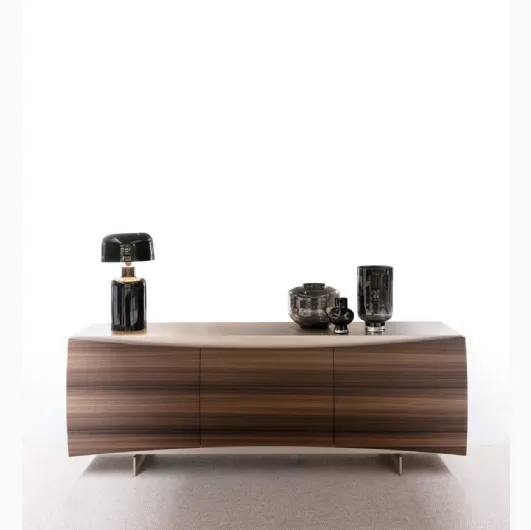 Vele sideboard in Canaletto walnut essence by Presotto.
