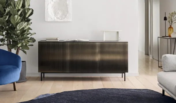 Calligaris Vertical Glass Sideboard
