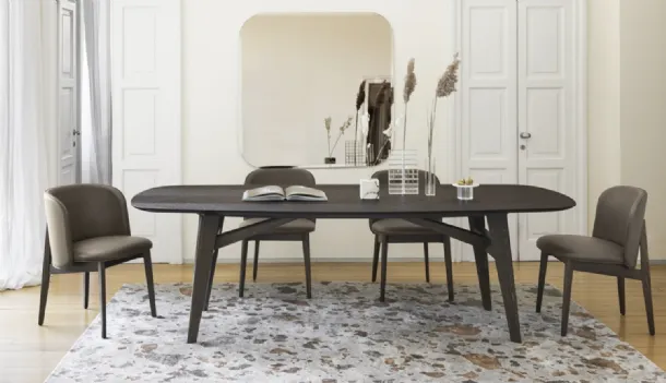 Abrey leather chair by Calligaris