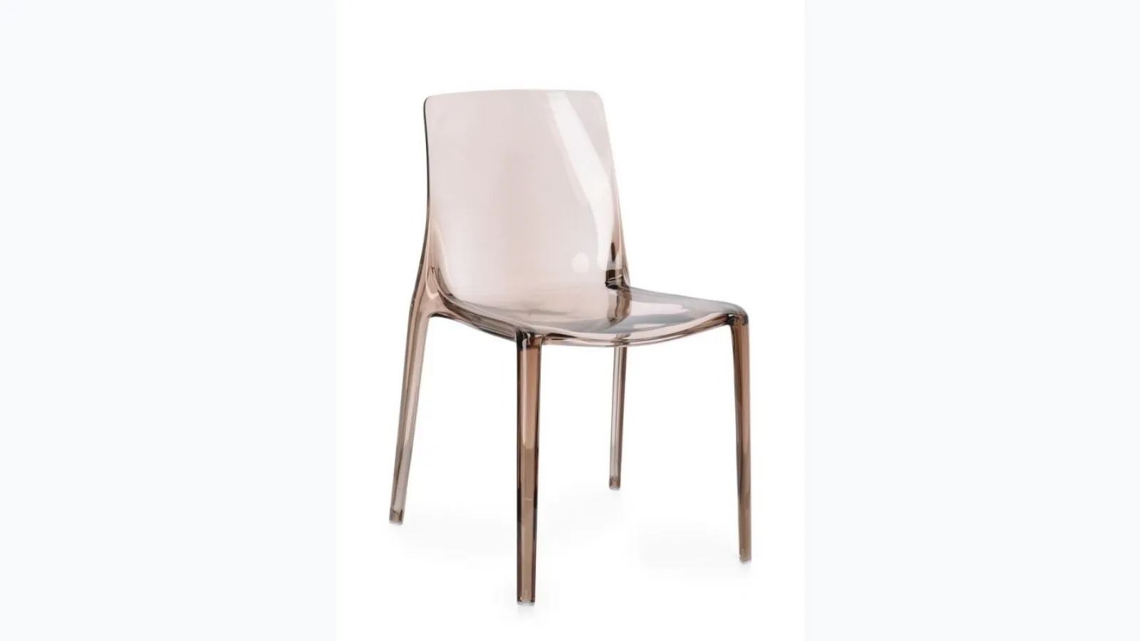 Adele chair in polycarbonate by Bizzotto