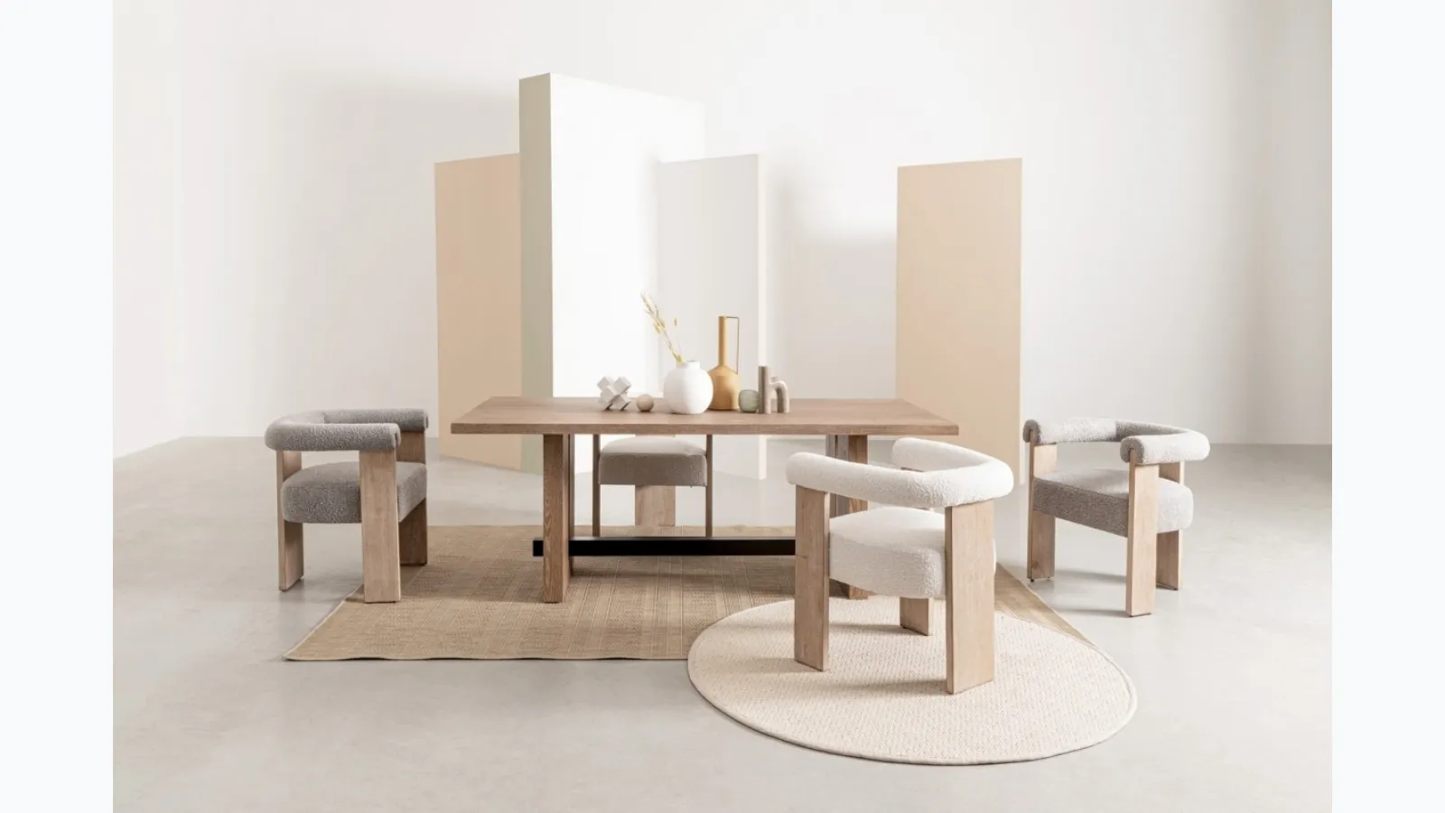 Agape chair in wood and fabric by Bizzotto