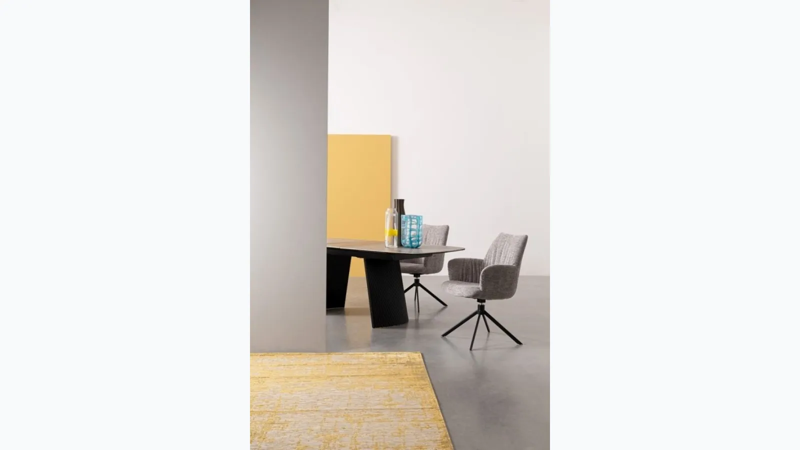 Alexander chair upholstered in fabric by Bizzotto