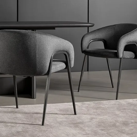 Upholstered fabric chair by Bonaldo