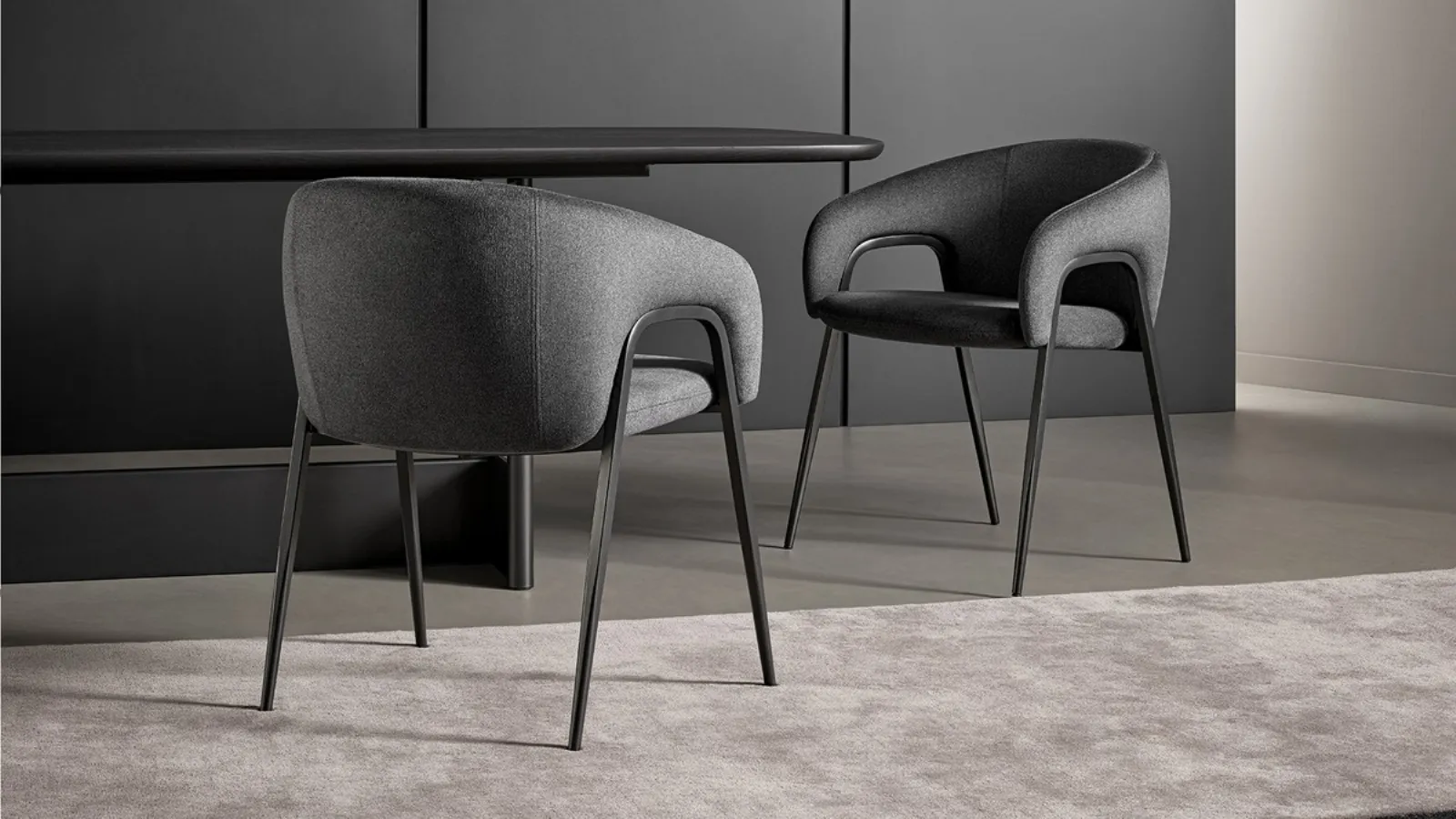 Upholstered fabric chair by Bonaldo