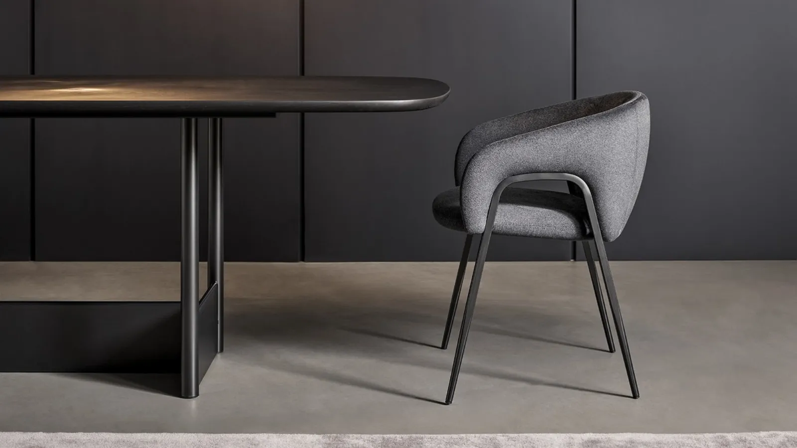 Padded fabric Chair Alley by Bonaldo