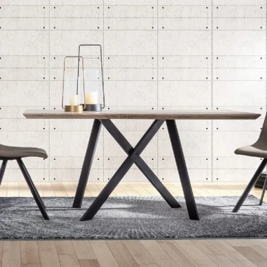 Alva chair in eco-leather by Bizzotto