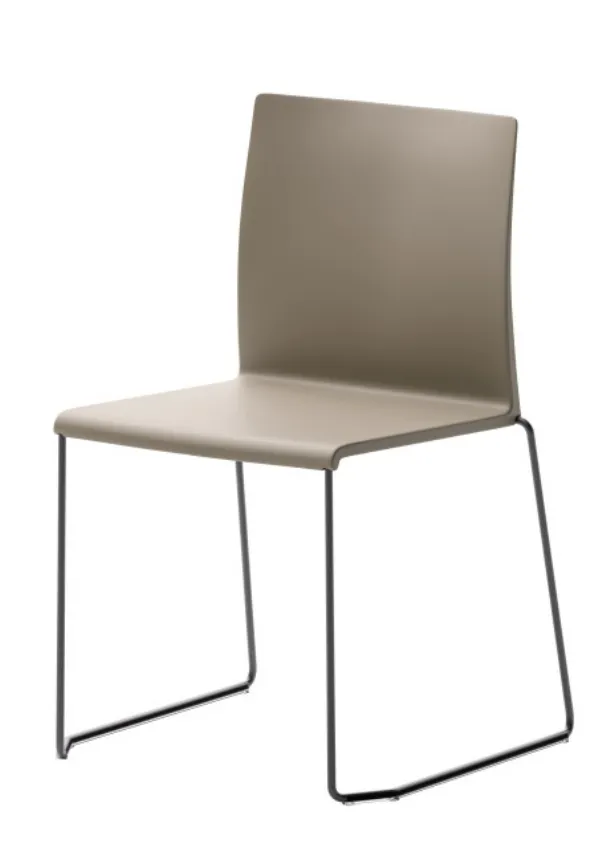 Amelie stackable chair in technopolymer by Veneta Cucine.