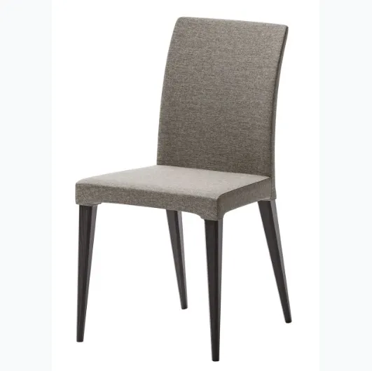 Anna chair in padded fabric with wooden frame by Veneta Cucine.