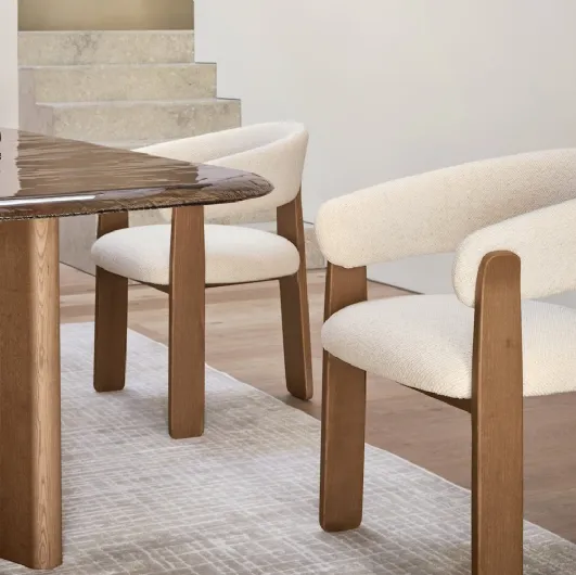 Anthea upholstered chair by Calligaris