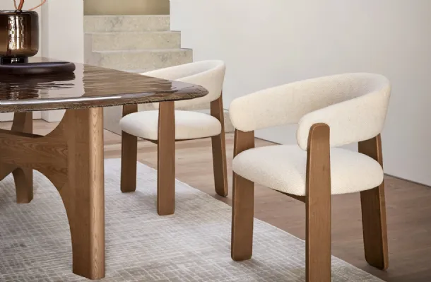 Anthea upholstered chair by Calligaris