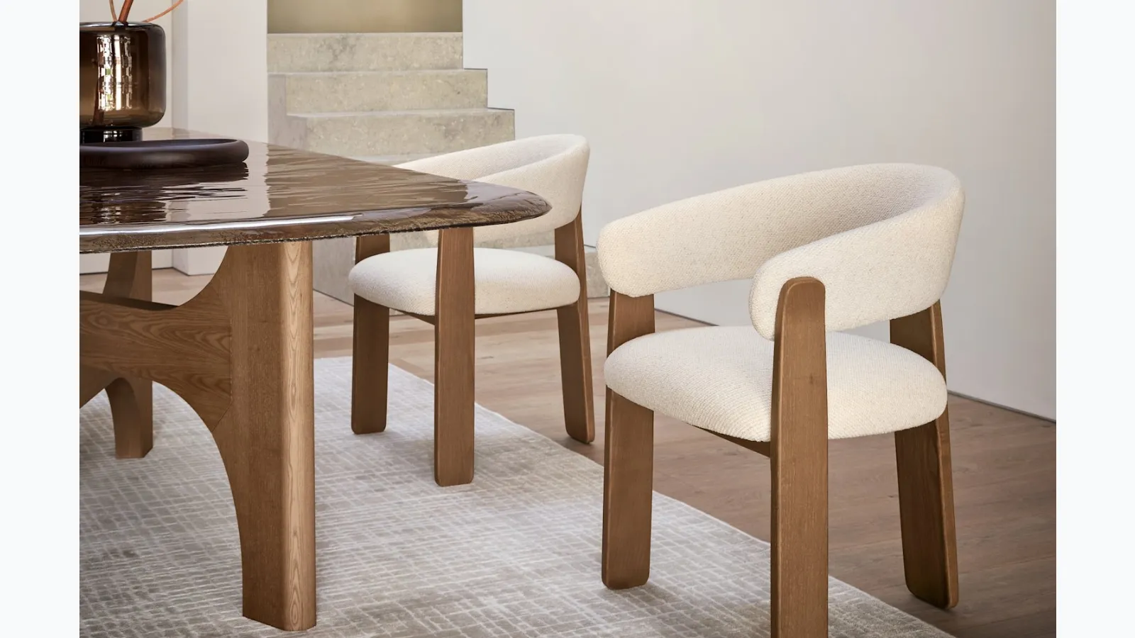 Anthea upholstered chair by Calligaris