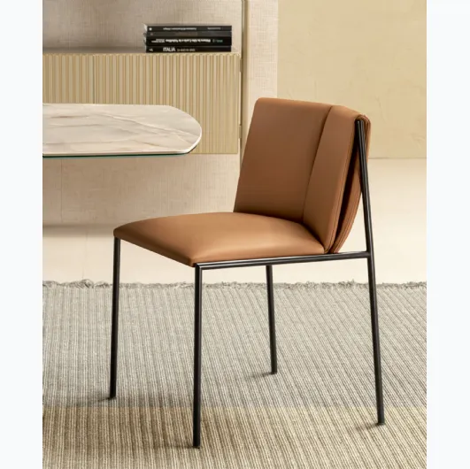 Archimede Leather Chair by Riflessi