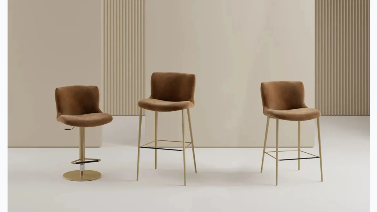 La traduzione corretta è:

**Ariel upholstered