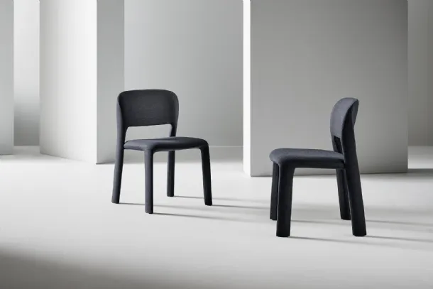 Chair upholstered in Artemis fabric by Bonaldo