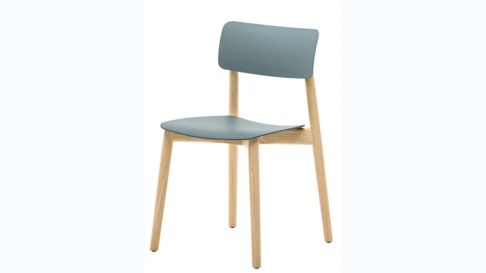 Astrid chair in polypropylene with wooden structure by Veneta Cucine
