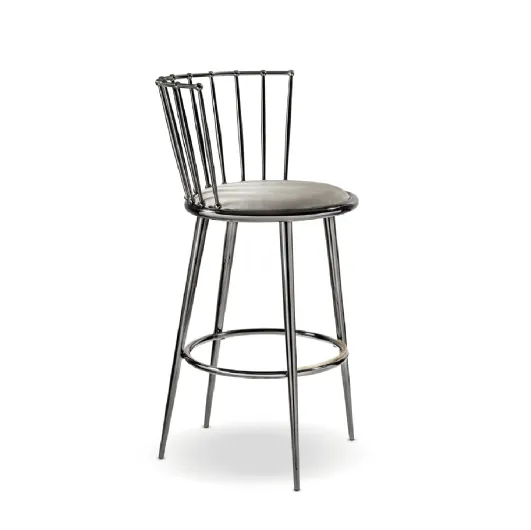 Aurora hammered stool by Cantori.