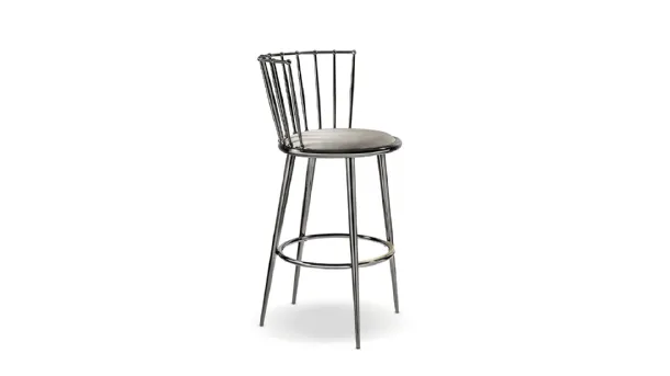 Aurora hammered stool by Cantori.