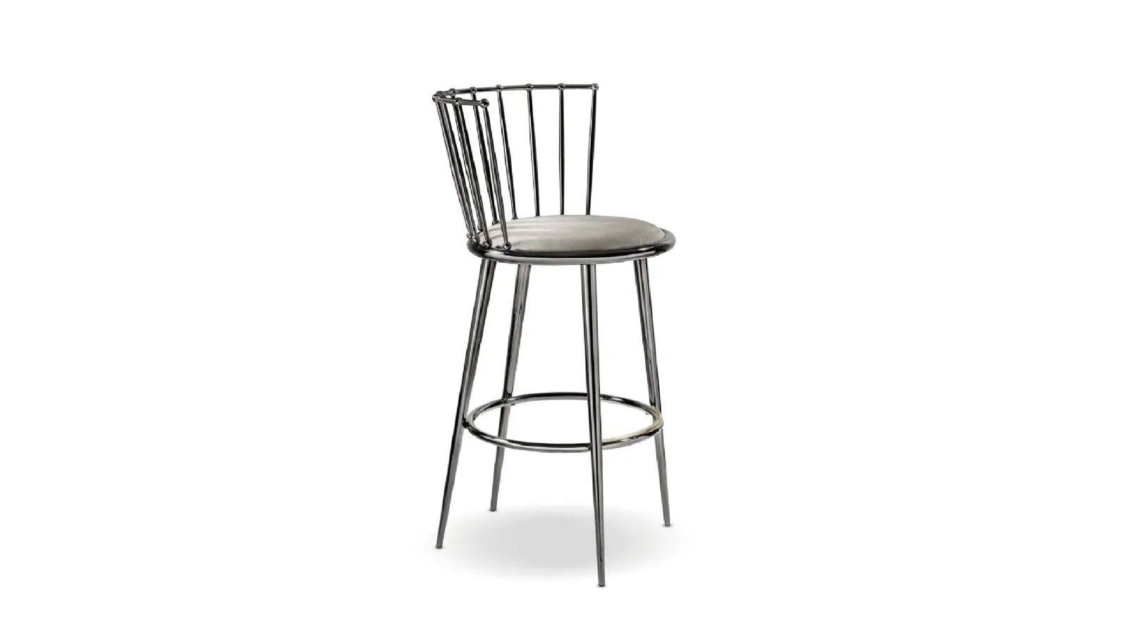 Aurora hammered stool by Cantori.