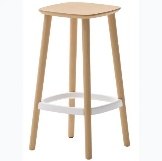 Babila Wood stool by Veneta Cucine.