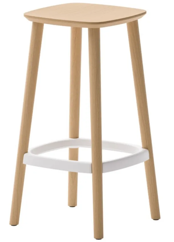 Babila Wood stool by Veneta Cucine.