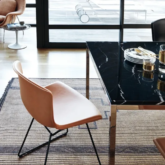 Bertoia Leather Chair by Knoll