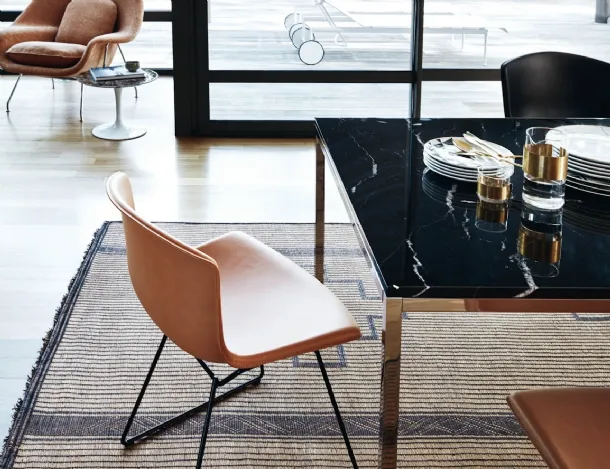 Bertoia Leather Chair by Knoll