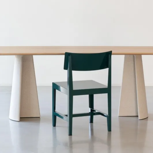 Bishop chair in steel sheet by Magis
