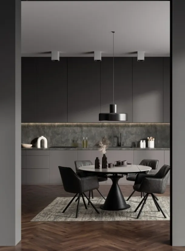 Breval chair in eco-leather by Bizzotto.